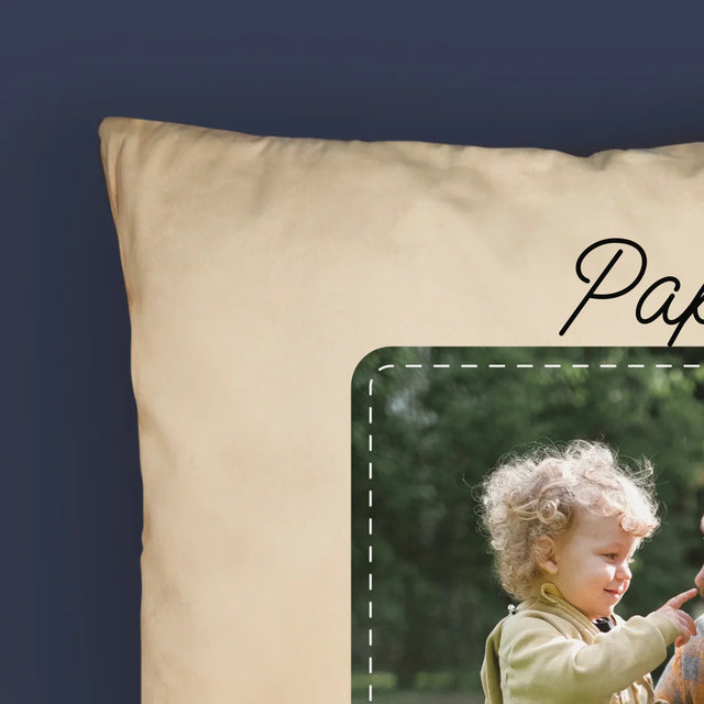 Foto Und Unterschrift: Der Beste Papa - Kissen