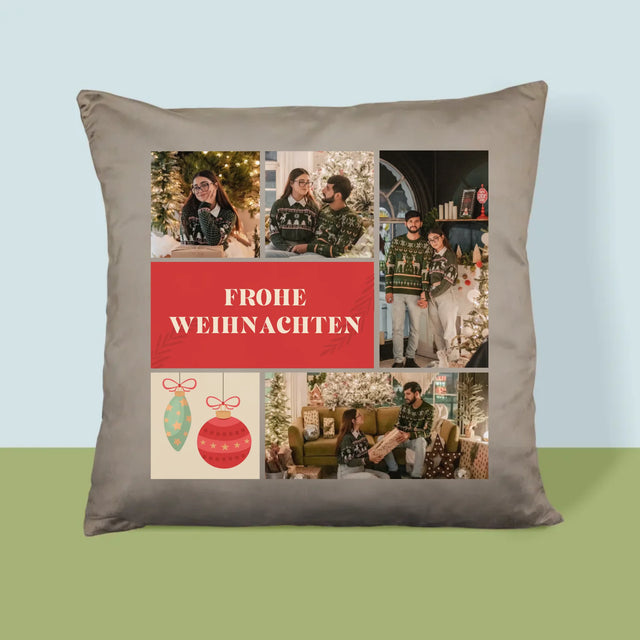 Fotocollage: Weihnachtsfotos - Kissen