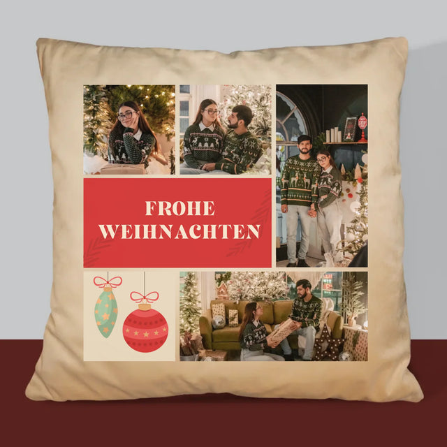 Fotocollage: Weihnachtsfotos - Kissen
