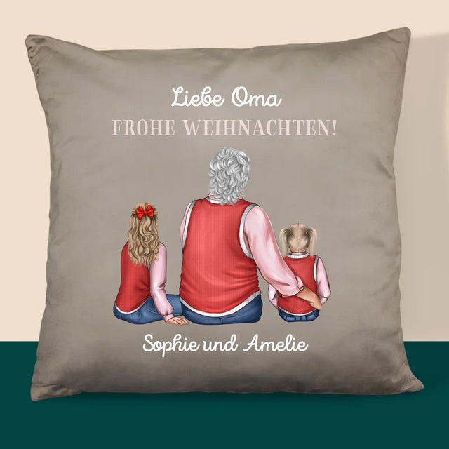 Avatar Creator: Frohe Weihnachten, Oma! - Kissen