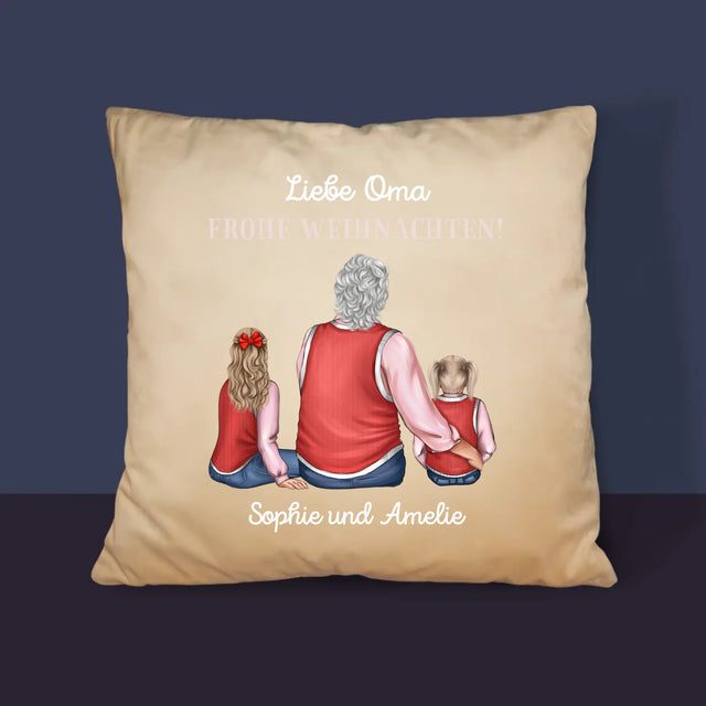 Avatar Creator: Frohe Weihnachten, Oma! - Kissen