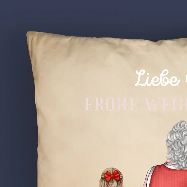 Avatar Creator: Frohe Weihnachten, Oma! - Kissen