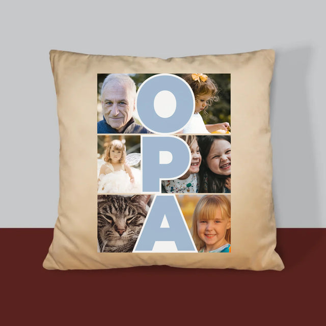 Fotocollage: Opa - Kissen