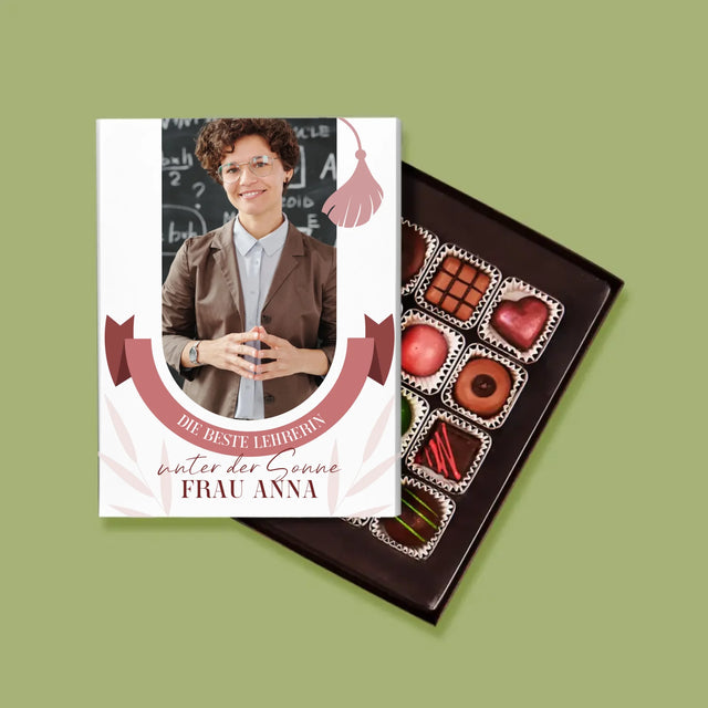 Foto Und Unterschrift: Die Beste Lehrerin Unter Der Sonne - Pralinen