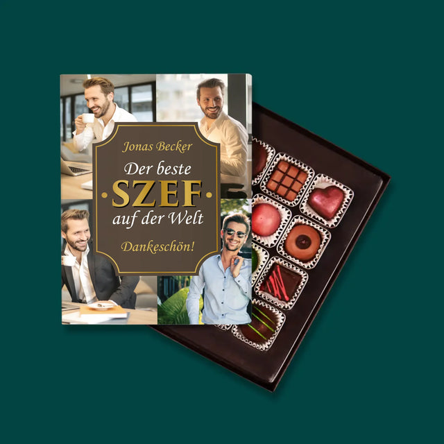 Fotocollage: Der Beste Chef Der Welt - Pralinen