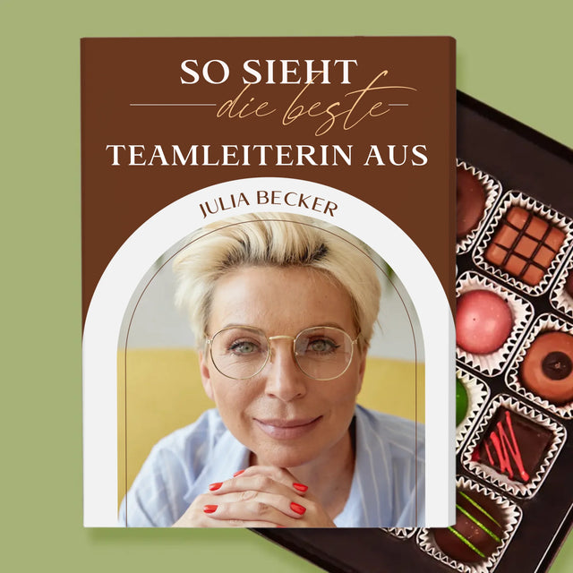 Foto Und Unterschrift: Bester Teamleiter - Pralinen