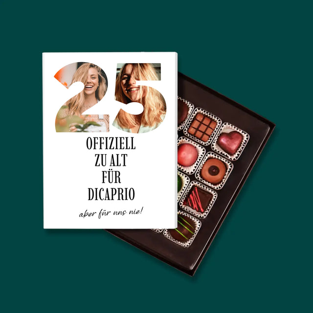 Buchstaben-Collage: Zu Alt Für Dicaprio - Pralinen