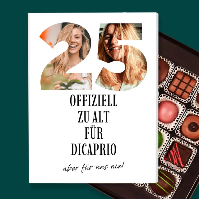 Buchstaben-Collage: Zu Alt Für Dicaprio - Pralinen