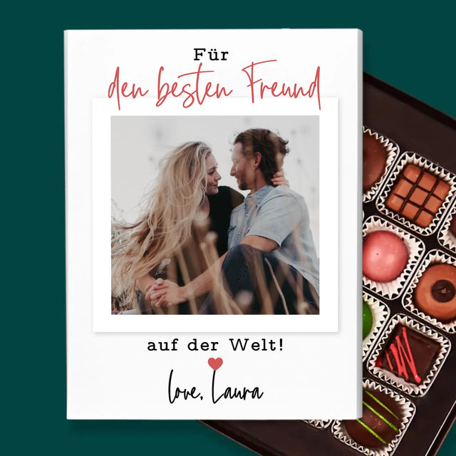 Foto Und Unterschrift: Für Den Besten Freund - Pralinen
