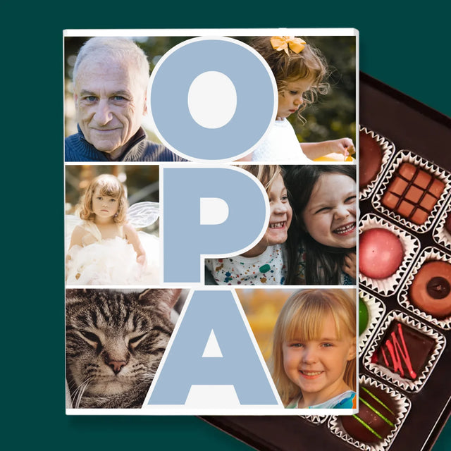 Fotocollage: Opa - Pralinen