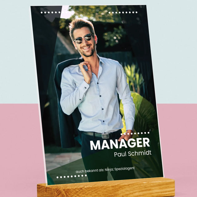 Foto Und Unterschrift: Geschäftsführer - Druck Auf Acrylglas