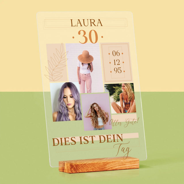 Fotocollage: Das Ist Dein Tag - Druck Auf Acrylglas