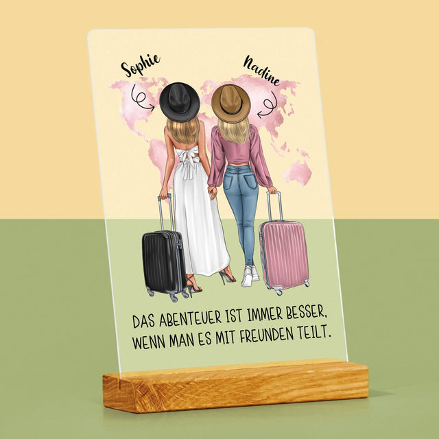 Avatar Creator: Reisende Freundinnen - Druck Auf Acrylglas