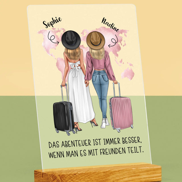 Avatar Creator: Reisende Freundinnen - Druck Auf Acrylglas