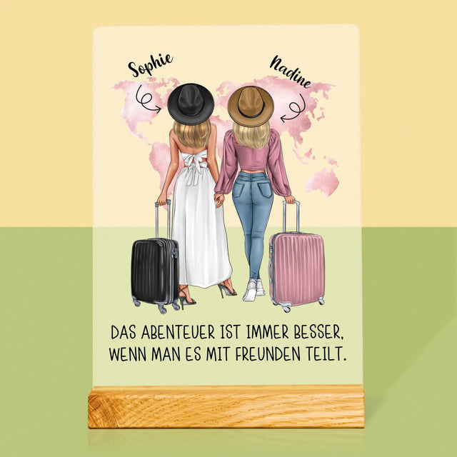 Avatar Creator: Reisende Freundinnen - Druck Auf Acrylglas