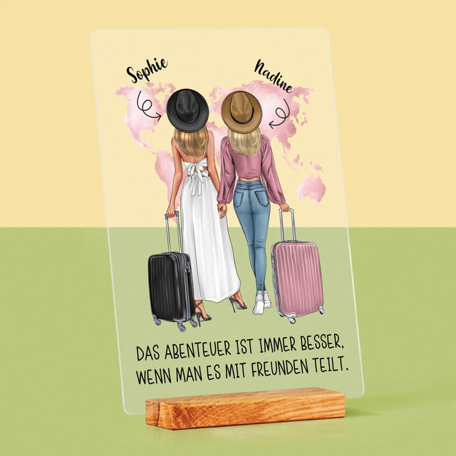 Avatar Creator: Reisende Freundinnen - Druck Auf Acrylglas