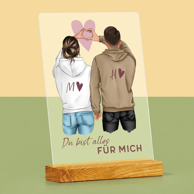 Avatar Creator: Paar Herz - Druck Auf Acrylglas