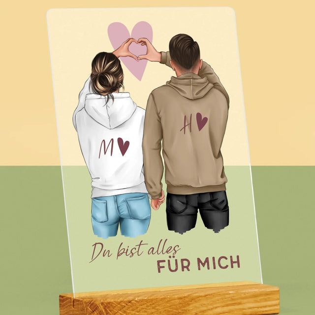 Avatar Creator: Paar Herz - Druck Auf Acrylglas