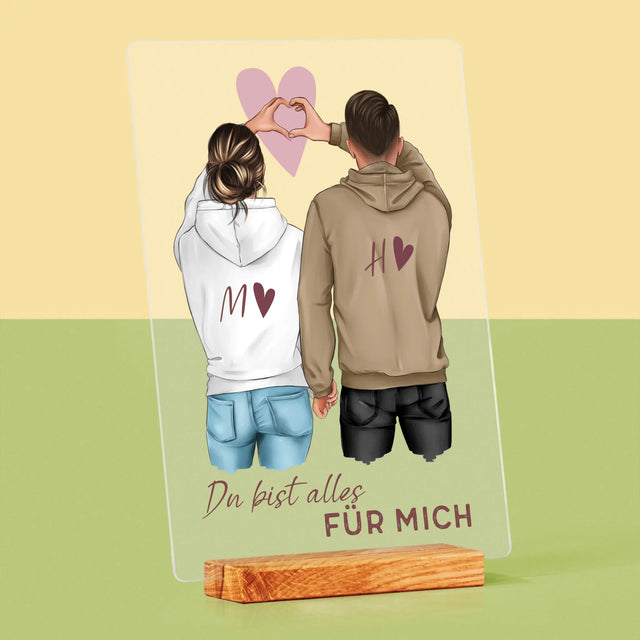 Avatar Creator: Paar Herz - Druck Auf Acrylglas