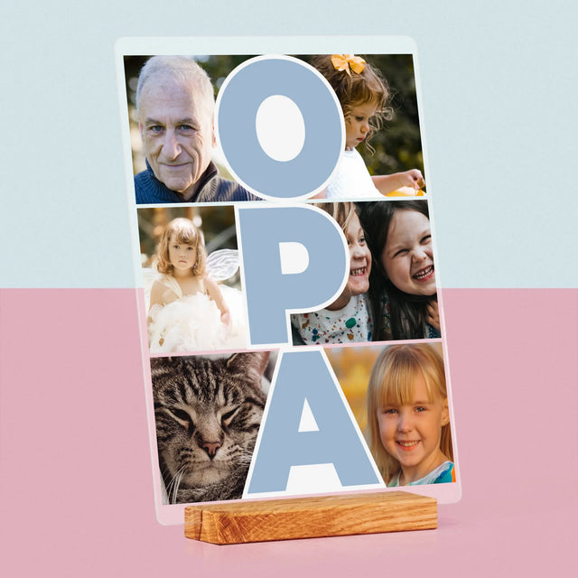 Fotocollage: Opa - Druck Auf Acrylglas