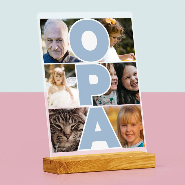 Fotocollage: Opa - Druck Auf Acrylglas