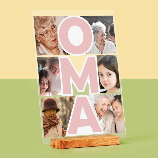 Fotocollage: Oma - Druck auf Acrylglas | DE