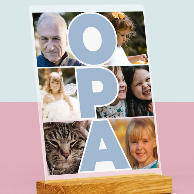 Fotocollage: Opa - Druck Auf Acrylglas