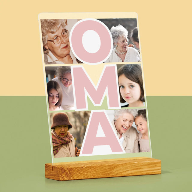Fotocollage: Oma - Druck auf Acrylglas | DE