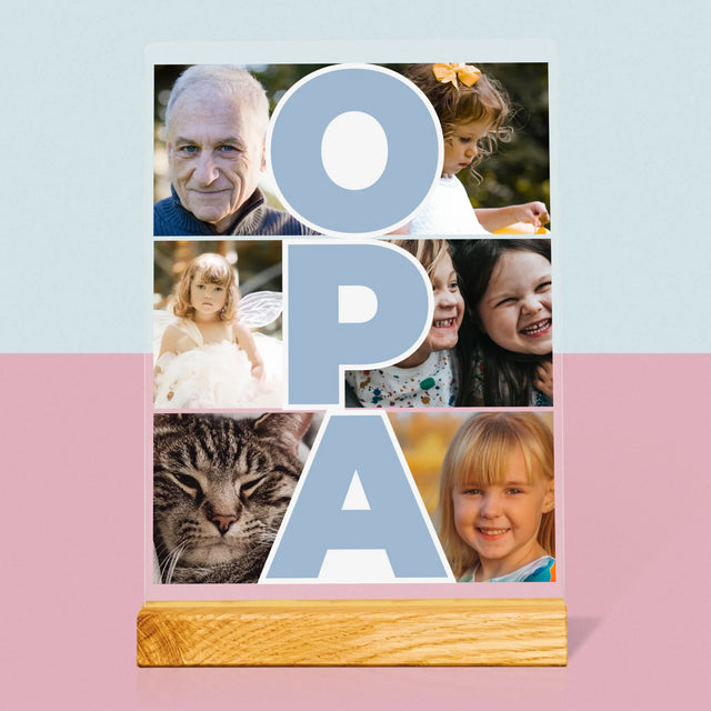 Fotocollage: Opa - Druck Auf Acrylglas