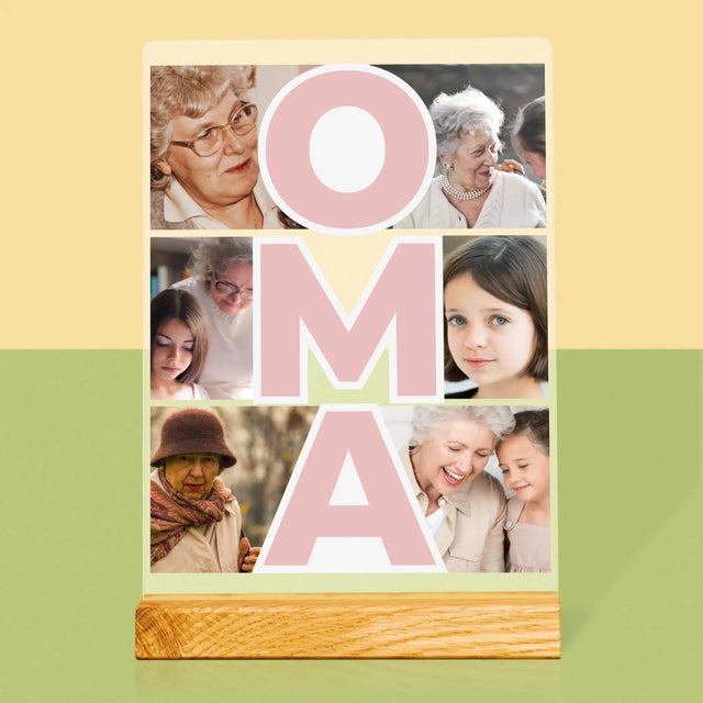 Fotocollage: Oma - Druck auf Acrylglas | DE