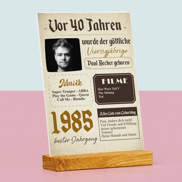 Magazin-Cover: Vor 40 Jahren - Druck Auf Acrylglas