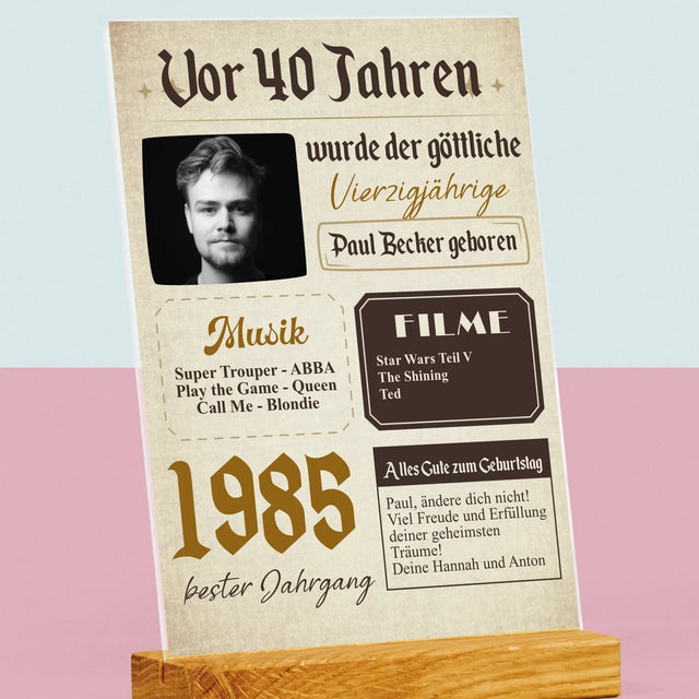 Magazin-Cover: Vor 40 Jahren - Druck Auf Acrylglas