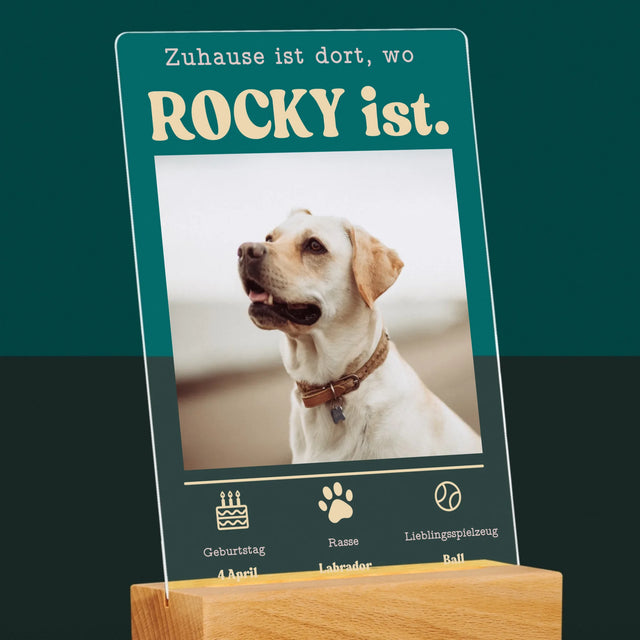 Foto Und Unterschrift: Tierurkunde - Druck Auf Acrylglas