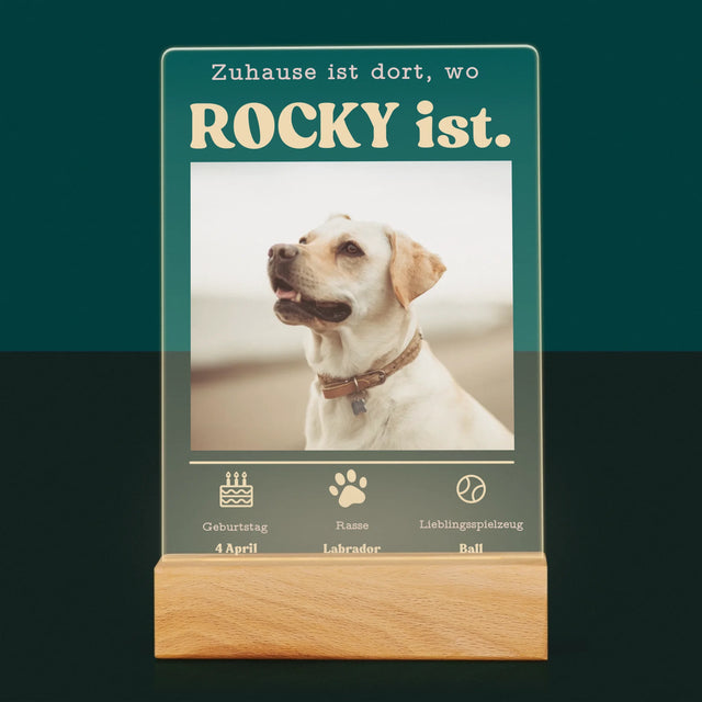 Foto Und Unterschrift: Tierurkunde - Druck Auf Acrylglas