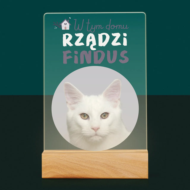 Foto Und Unterschrift: Dieses Haus Wird Vom Haustier Regiert - Druck Auf Acrylglas