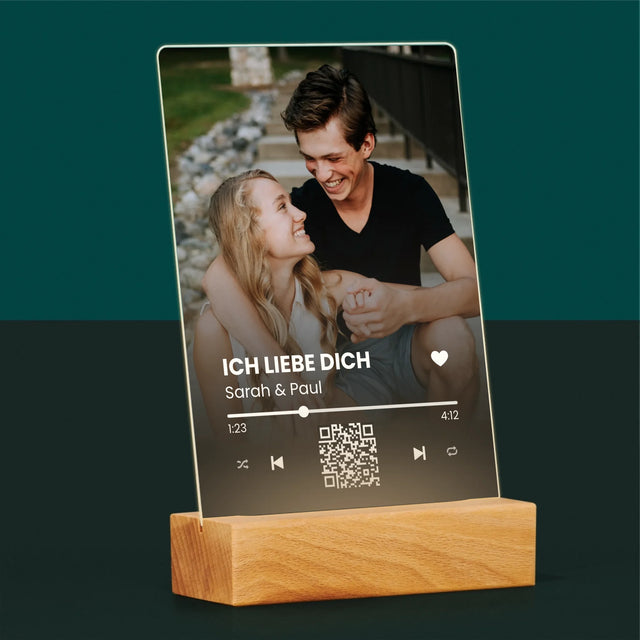 Foto Und Unterschrift: Euer Lied-Qr-Code - Druck Auf Acrylglas