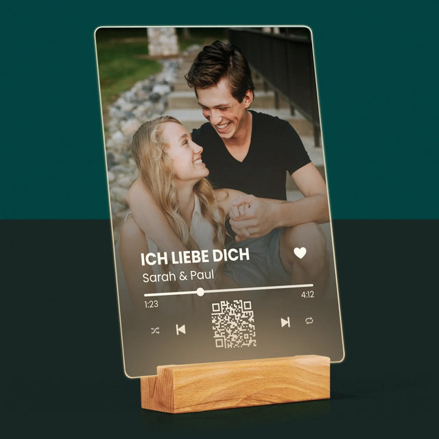 Foto Und Unterschrift: Euer Lied-Qr-Code - Druck Auf Acrylglas