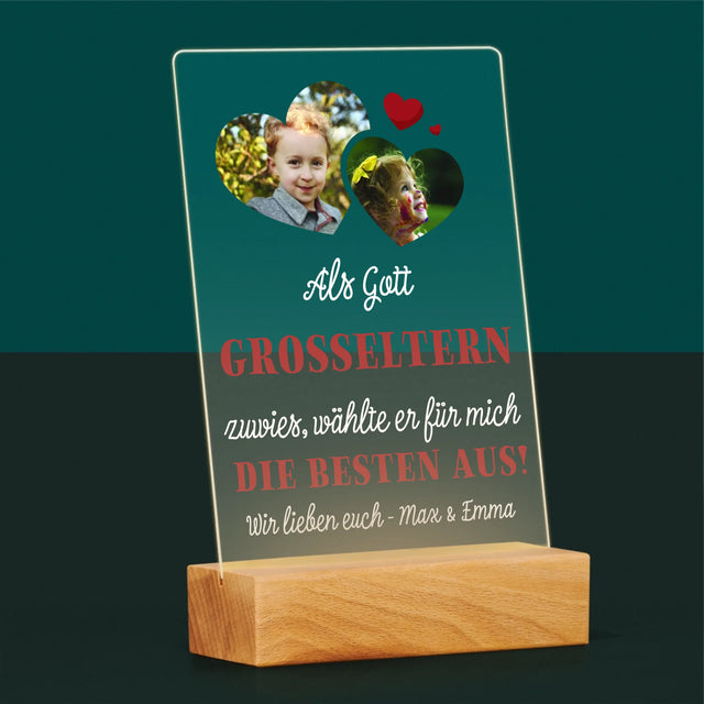 Fotocollage: Als Gott Großeltern Zuwies - Druck Auf Acrylglas