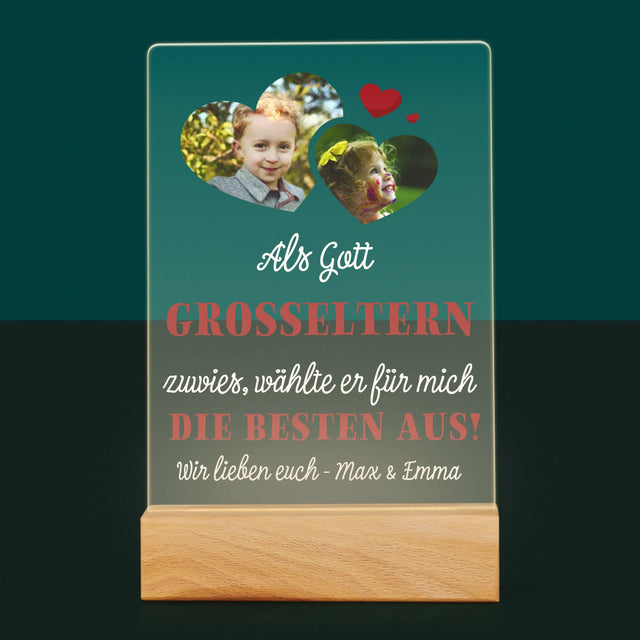 Fotocollage: Als Gott Großeltern Zuwies - Druck Auf Acrylglas