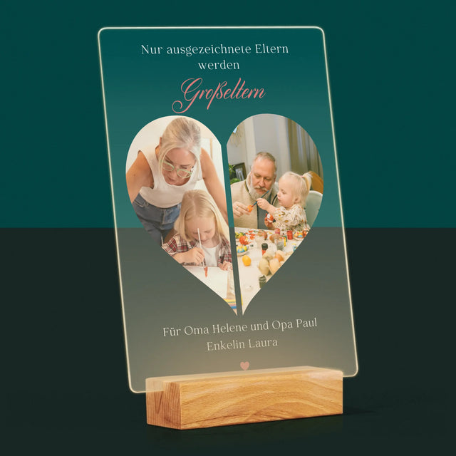 Fotocollage: Ausgezeichnete Eltern Werden Großeltern - Druck Auf Acrylglas