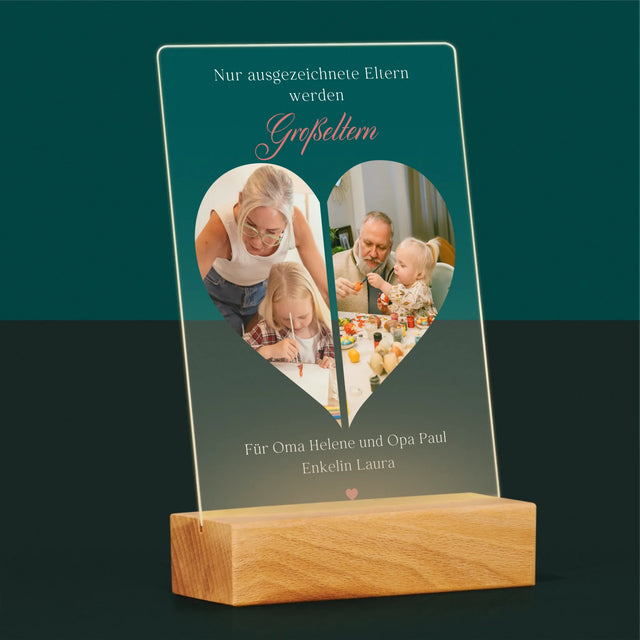 Fotocollage: Ausgezeichnete Eltern Werden Großeltern - Druck Auf Acrylglas