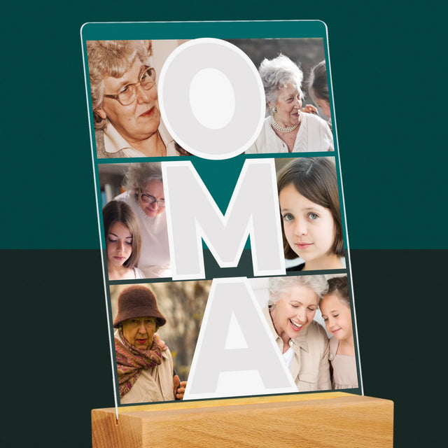 Fotocollage: Oma - Druck auf Acrylglas | DE