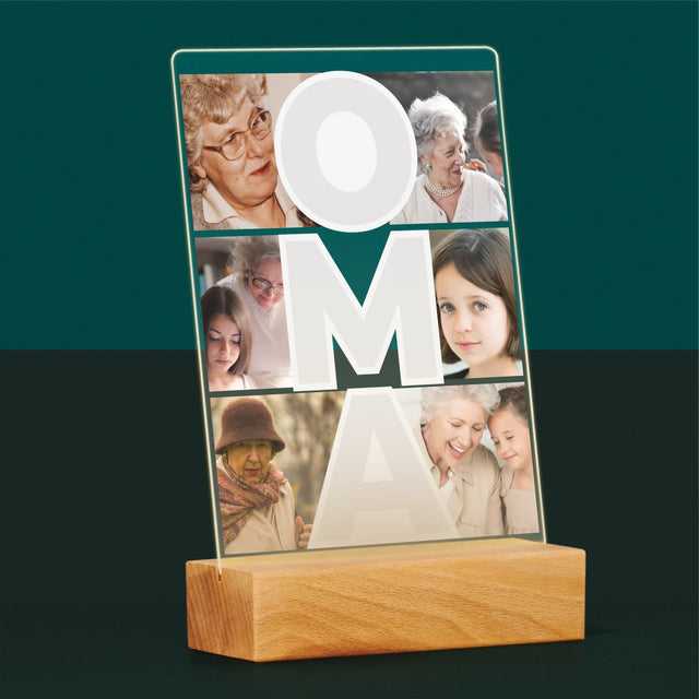 Fotocollage: Oma - Druck auf Acrylglas | DE
