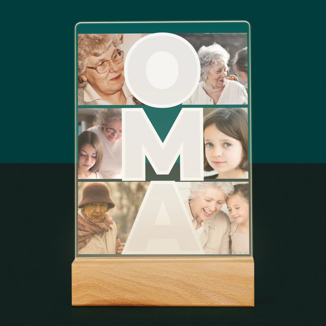 Fotocollage: Oma - Druck auf Acrylglas | DE