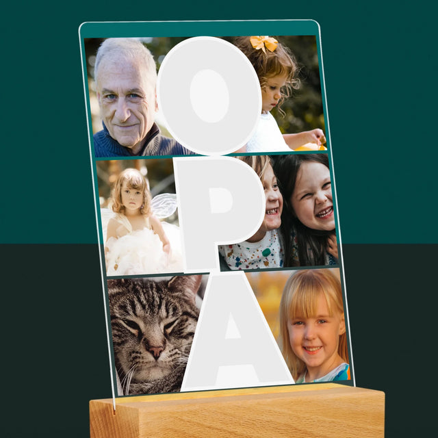 Fotocollage: Opa - Druck Auf Acrylglas