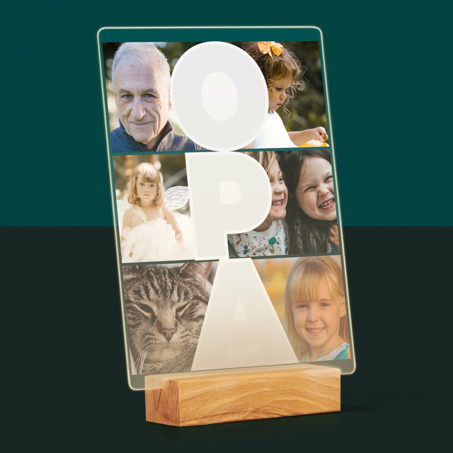 Fotocollage: Opa - Druck Auf Acrylglas