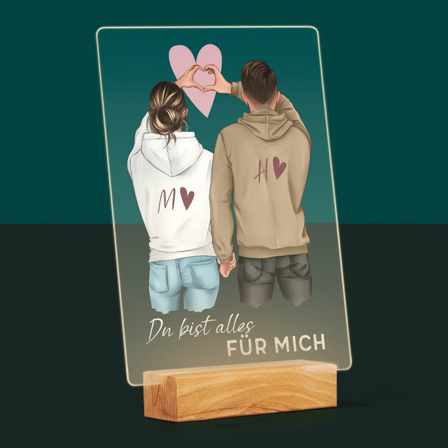 Avatar Creator: Paar Herz - Druck Auf Acrylglas