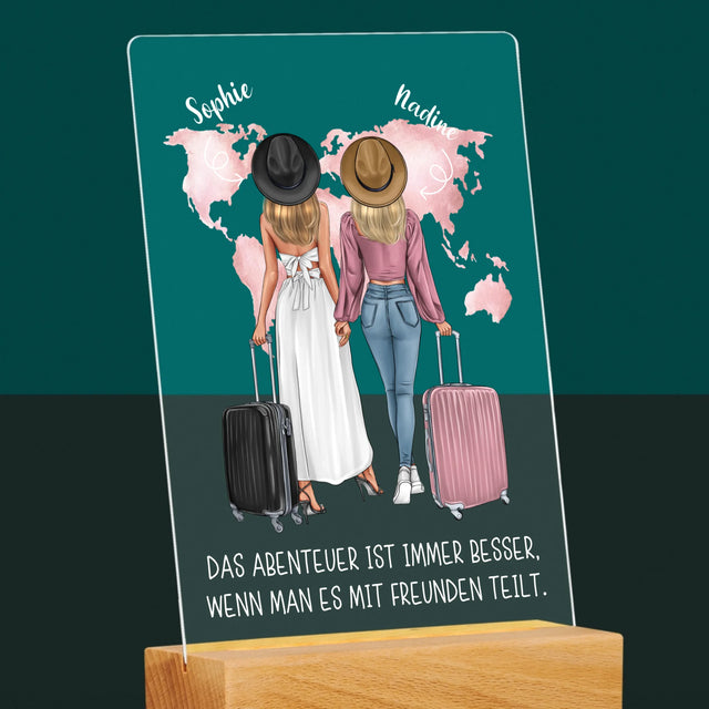 Avatar Creator: Reisende Freundinnen - Druck Auf Acrylglas