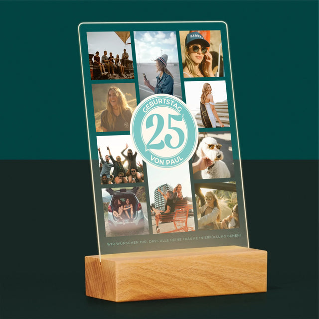 Fotocollage: 25 Geburtstag - Druck Auf Acrylglas
