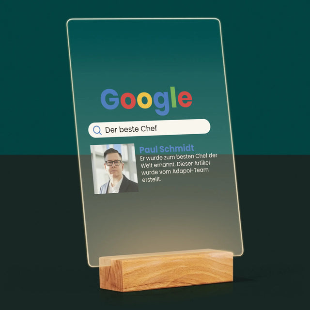 Foto Und Unterschrift: Bester Chef Google Ergebnis - Druck Auf Acrylglas